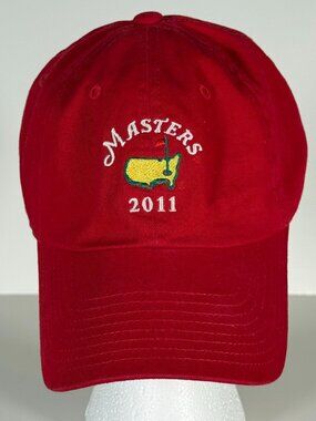 Masters Tournament 2011‎ American Needle Red Golf Hat Strapback